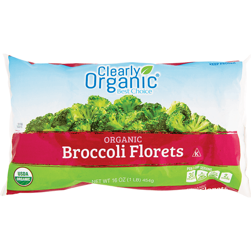 slide 1 of 1, Clearly Organic Broccoli Florets, 16 oz