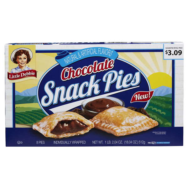 slide 1 of 2, Little Debbie Chocolate Snack Pies, 184 oz