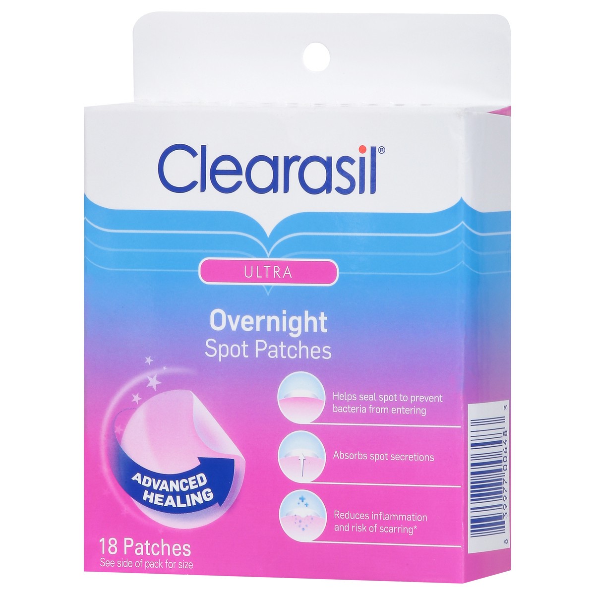 slide 3 of 9, CLEARASIL Ultra - Overnight Spot Patches, 18 ct