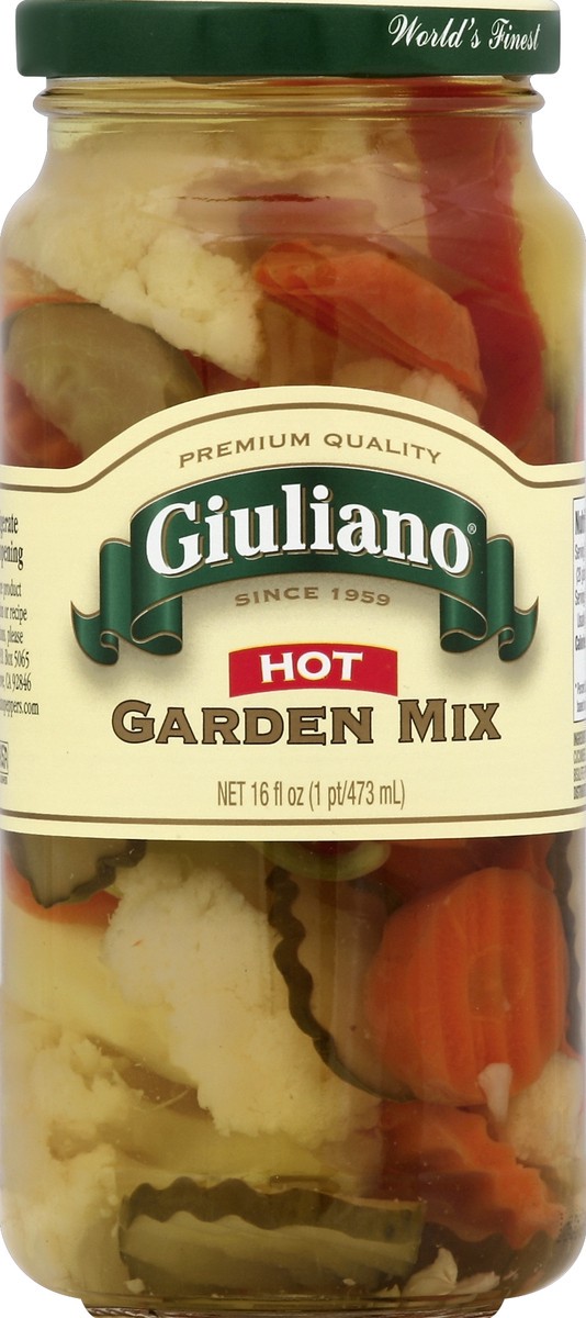 slide 2 of 2, Giuliano Hot Garden Mix, 16 oz