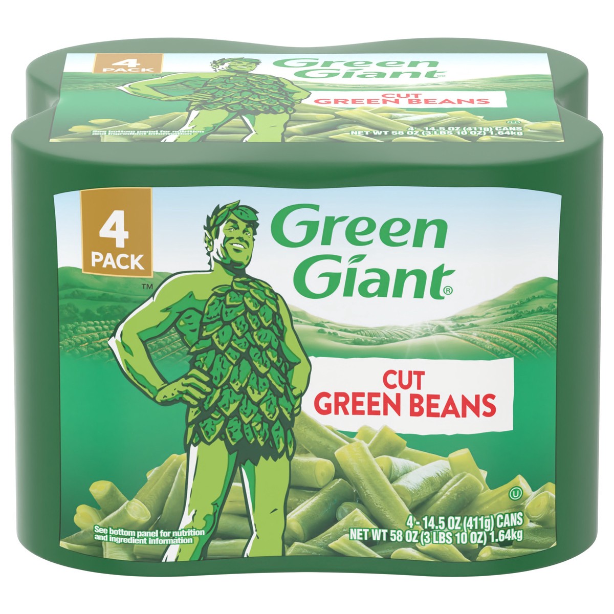 slide 1 of 11, Green Giant Green Beans, 4 ct