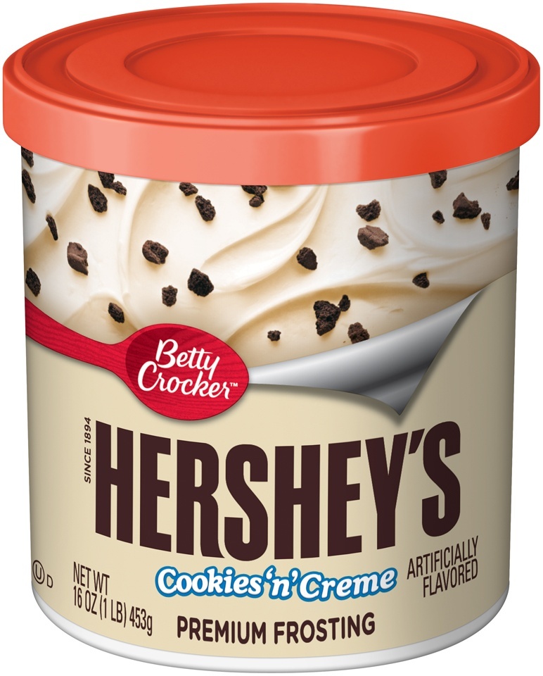 slide 1 of 1, Betty Crocker Gluten Free Frosting Hershey's Cookies 'N' Creme, 16 oz