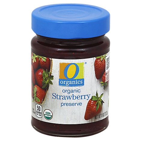 slide 1 of 1, O Organics Organic Preserves Strawberry, 11 oz