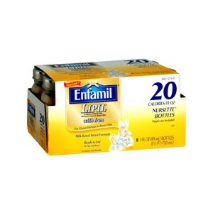 slide 1 of 1, Enfamil Lipil Nursettes With Iron 20 Calories/Ounce, 24 oz