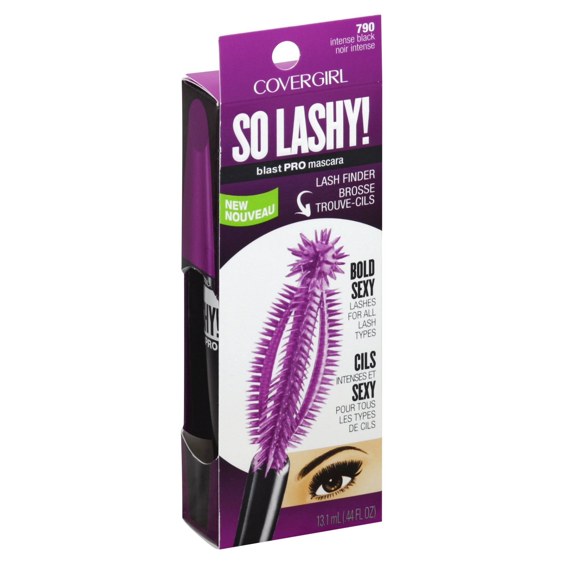 slide 1 of 4, Covergirl So Lashy Mascara 790 Intense Black, 0.44 fl oz