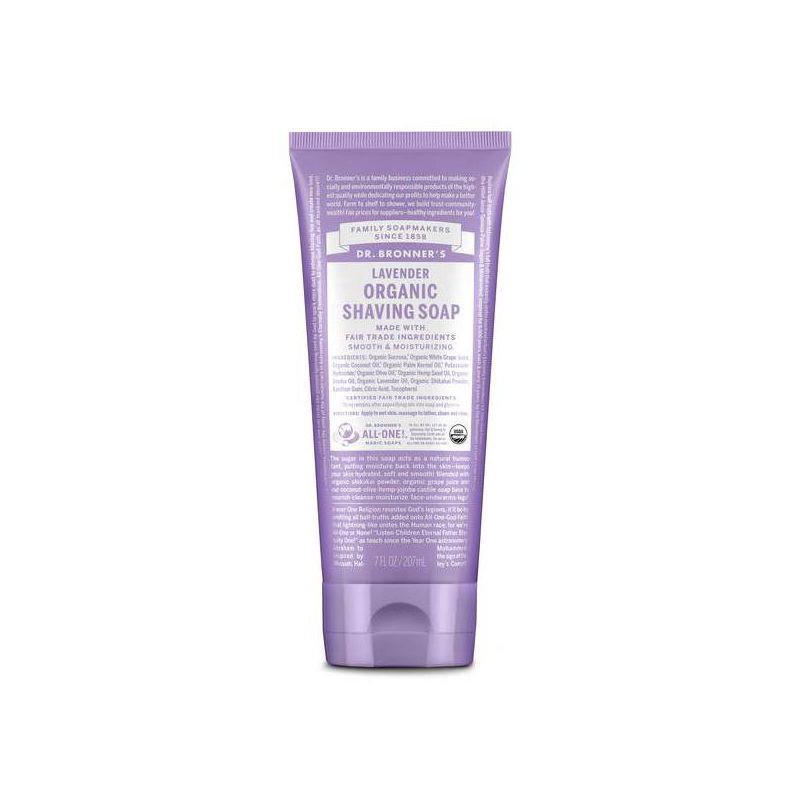 slide 1 of 1, Dr. Bronner's Organic Shaving Soap Lavender, 7 oz