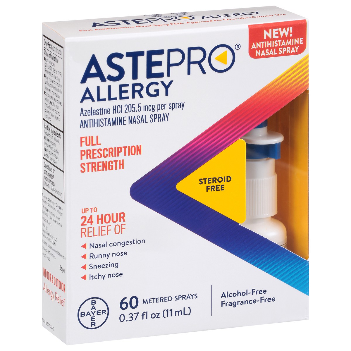 slide 4 of 9, ASTEPRO Allergy 11ml. (60 Spray), 0.37 fl oz