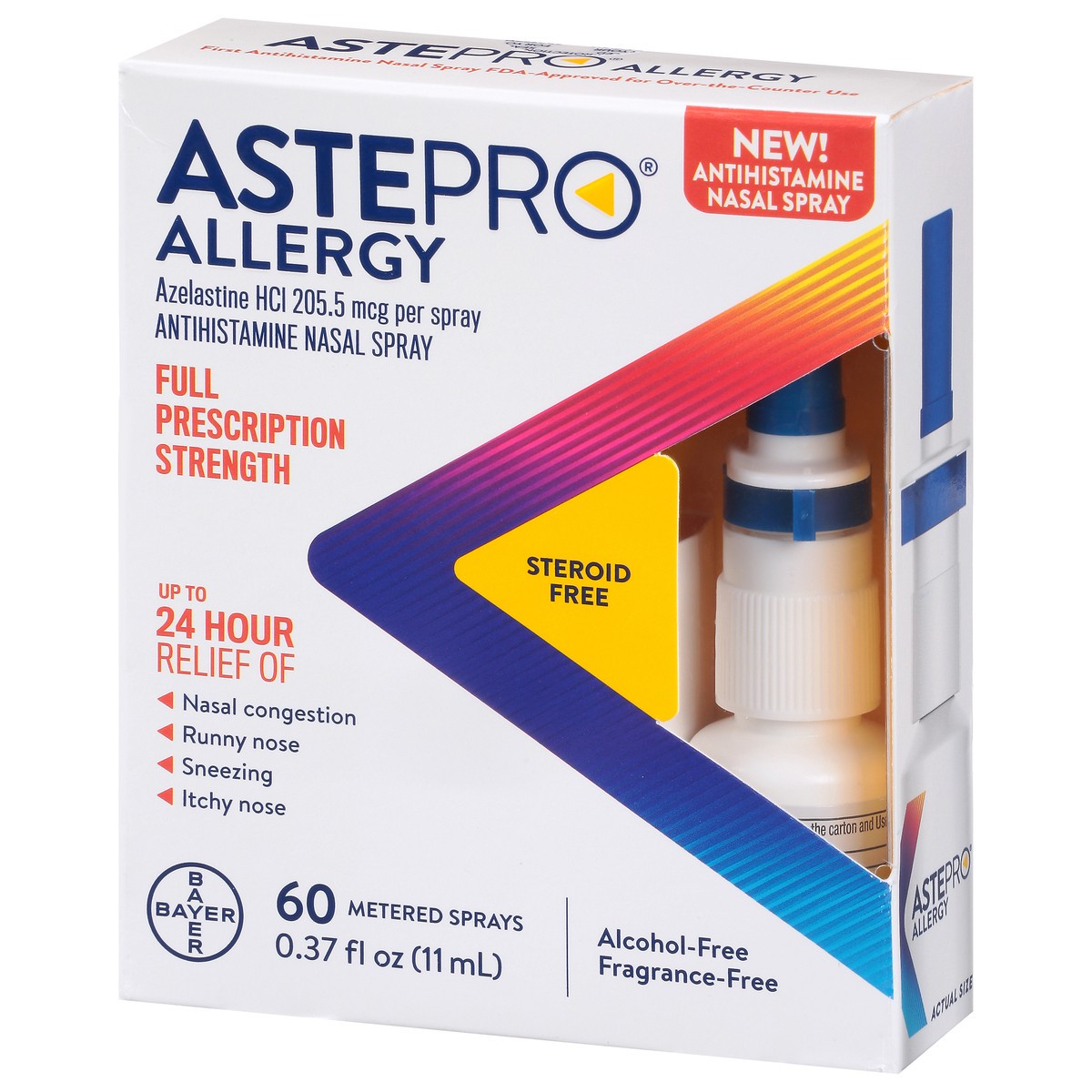 slide 5 of 9, ASTEPRO Allergy 11ml. (60 Spray), 0.37 fl oz