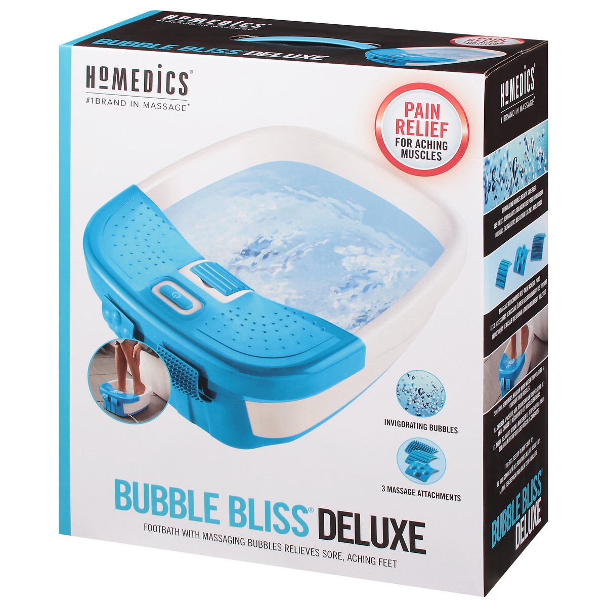 slide 6 of 9, Homedics Bubble Bliss Deluxe Foot Spa, 1 ct