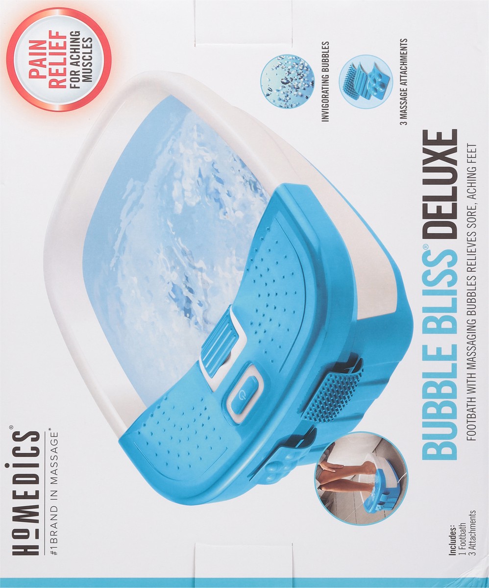 slide 9 of 9, Homedics Bubble Bliss Deluxe Foot Spa, 1 ct