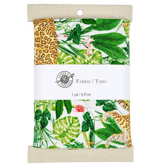 slide 1 of 4, Jungle Cotton Fabric Bundle By Loops & Threads, 1 yd