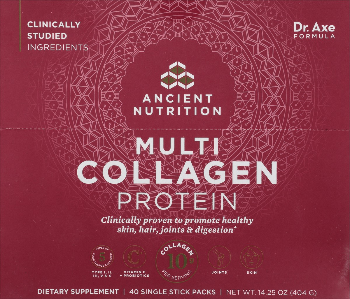 slide 7 of 9, Ancient Nutrition Multi Collagen Protein 40 Single Stick Packs, 1 ct