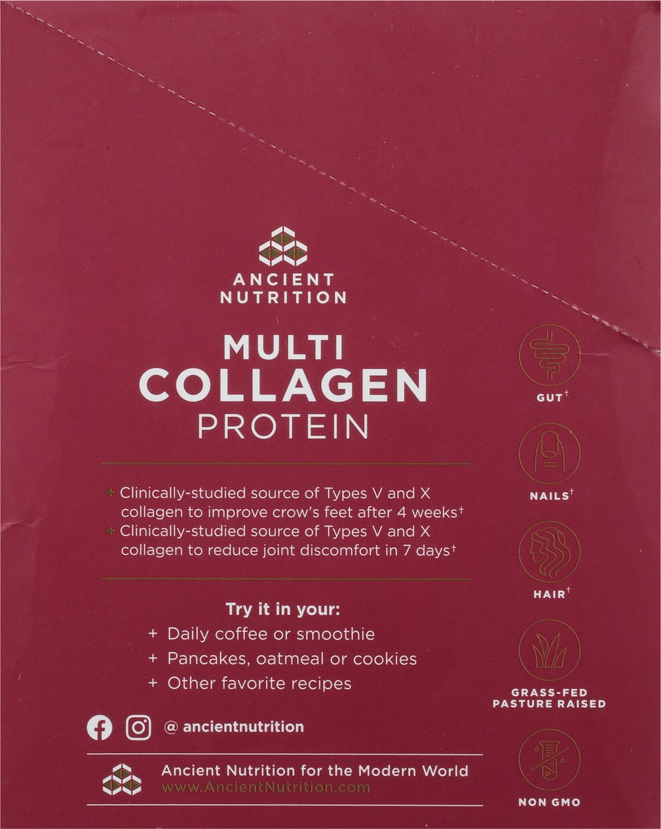 slide 8 of 9, Ancient Nutrition Multi Collagen Protein 40 Single Stick Packs, 1 ct