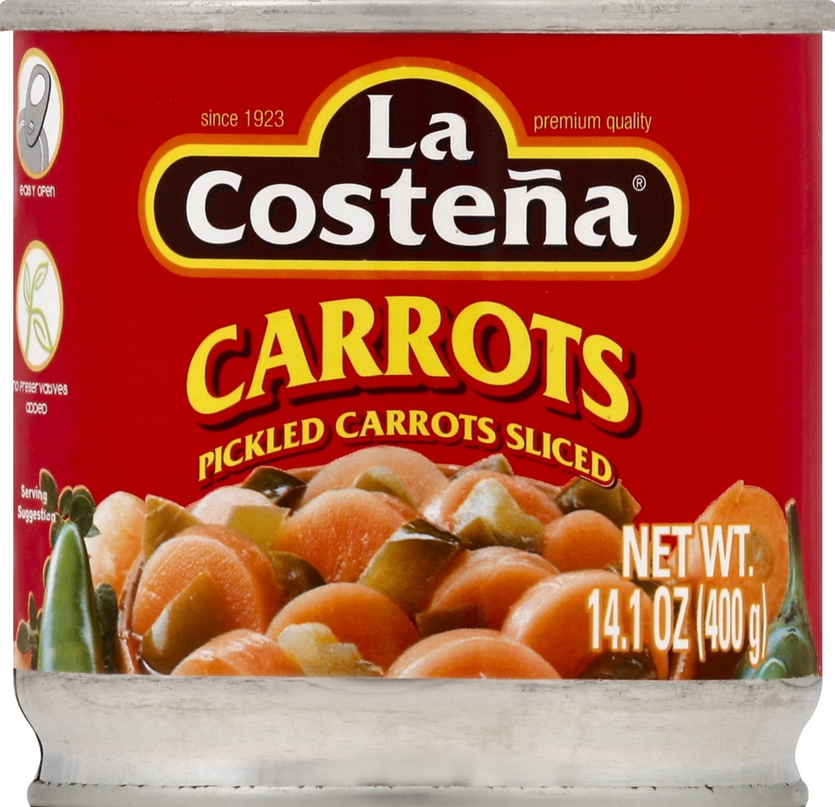 slide 1 of 2, La Costeña Carrots 14.1 oz, 14.1 oz