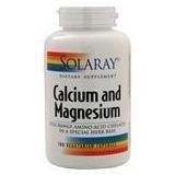 slide 1 of 1, Solaray Calcium Magnesium Amino Acid Chelated, 180 ct