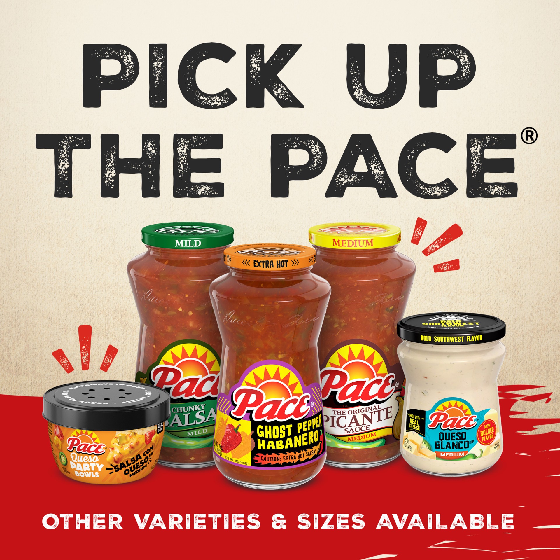 slide 5 of 8, Pace Restaurant Style Chile de Arbol Hot Salsa, 16 oz Jar, 16.000 oz