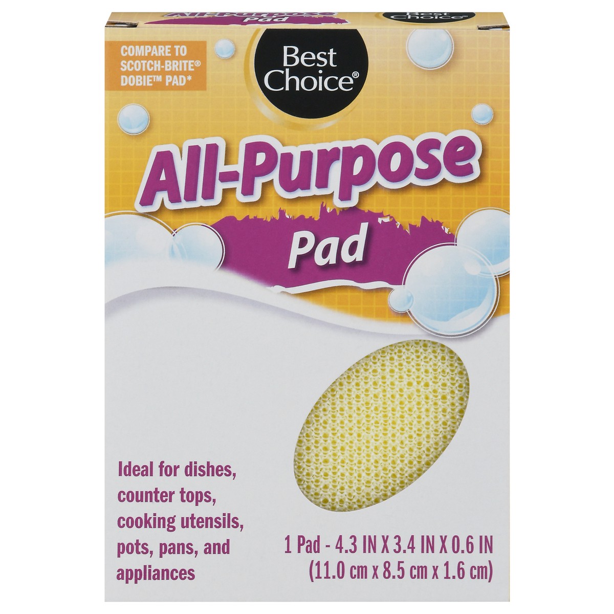 slide 7 of 11, Best Choice All-Purpose Pad, 1 ct