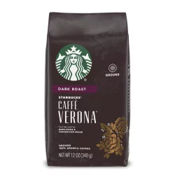 Starbucks Dark Roast Ground Coffee, Caffè Verona, 100% Arabica