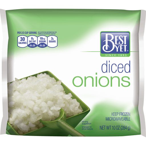 slide 1 of 1, Best Yet By Diced Onions, 10 oz