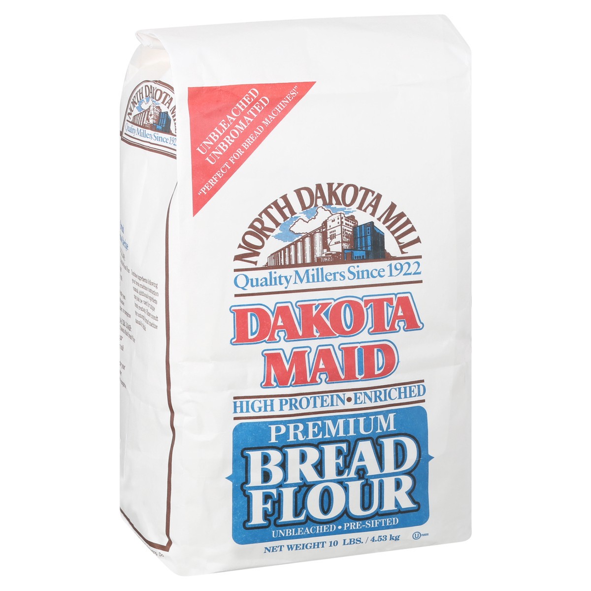 slide 2 of 9, North Dakota Mill Dakota Maid Bread Flour, 10 lb