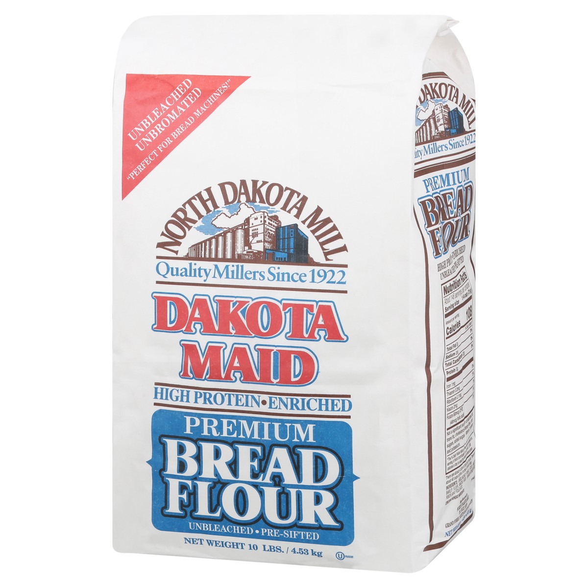 slide 7 of 9, North Dakota Mill Dakota Maid Bread Flour, 10 lb