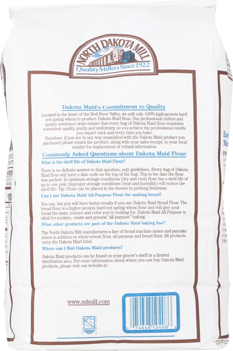 slide 9 of 9, North Dakota Mill Dakota Maid Bread Flour, 10 lb