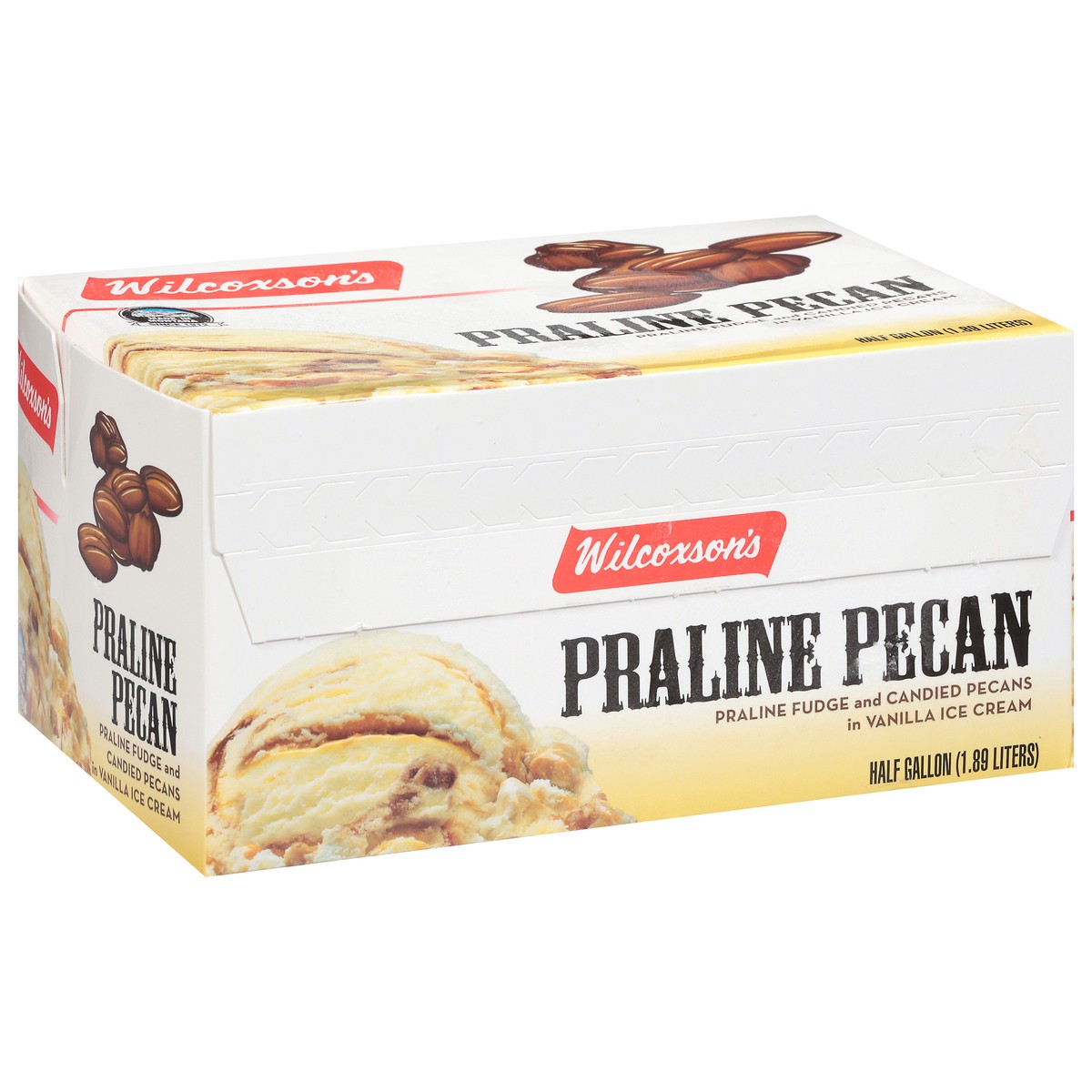 slide 16 of 17, Wilcoxson's Praline Pecan Ice Cream 0.5 gal, 1/2 gal