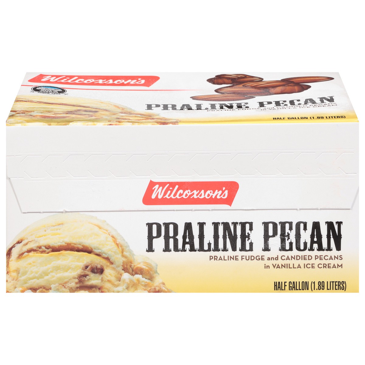 slide 3 of 17, Wilcoxson's Praline Pecan Ice Cream 0.5 gal, 1/2 gal