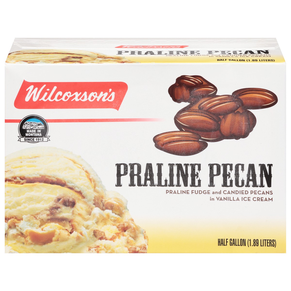 slide 8 of 17, Wilcoxson's Praline Pecan Ice Cream 0.5 gal, 1/2 gal