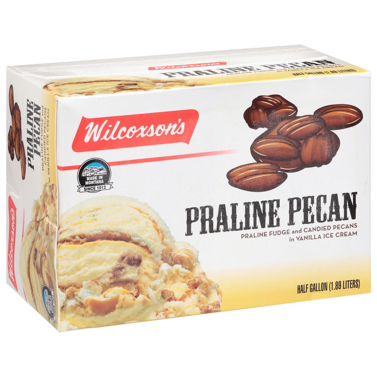 slide 13 of 17, Wilcoxson's Praline Pecan Ice Cream 0.5 gal, 1/2 gal