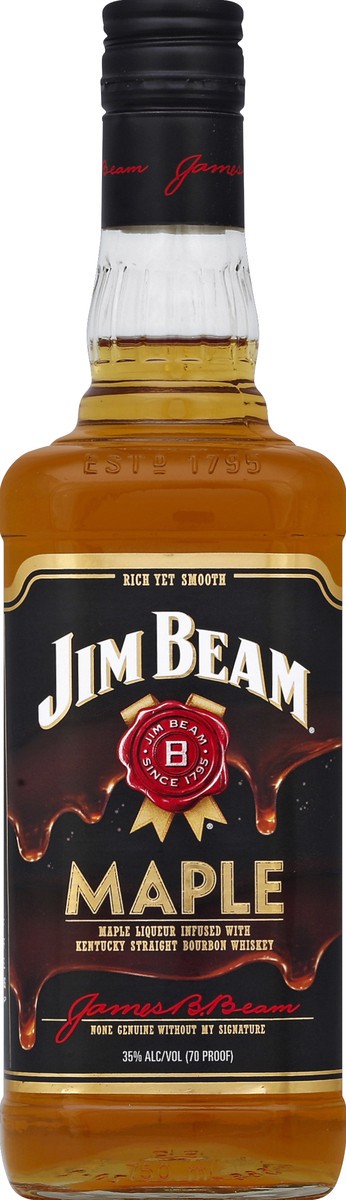 slide 2 of 2, Jim Beam Maple Liqueur with Kentucky Straight Bourbon Whiskey 750 ml, 750 ml