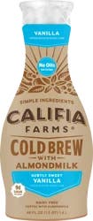 Califia Farms Simple Vanilla Almond Milk Latte Coffee, 48 fl oz