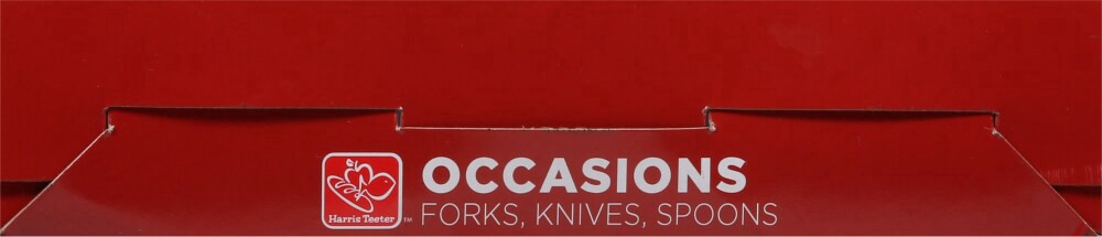 slide 2 of 4, Harris Teeter Occassions Full Size Clear Dinnerware Cutlery Set, 96 ct