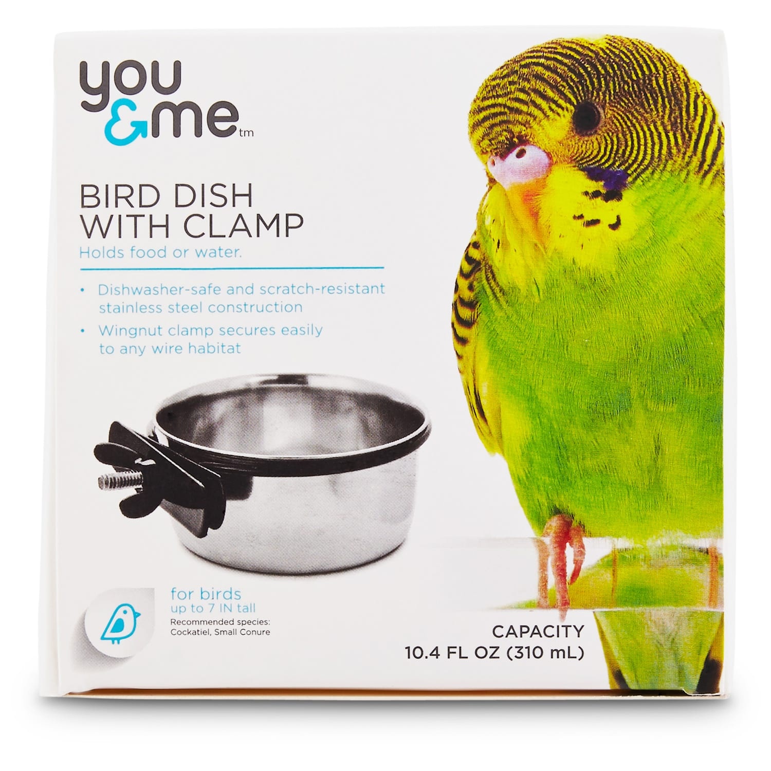 slide 1 of 1, You & Me Stainless Steel Coop Cup with Clamp, MED