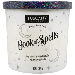Tuscany Book Of Spells Candle