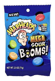 slide 1 of 1, Warheads Sour Booms, 5.5 oz