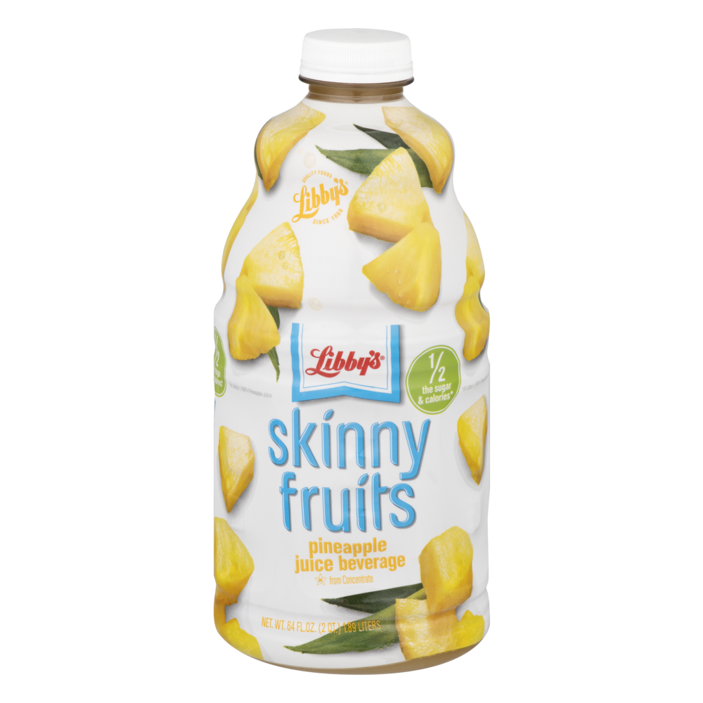 slide 1 of 1, Libby's Skinny Fruits Pineapple Juice Bottle - 64 fl oz, 64 fl oz