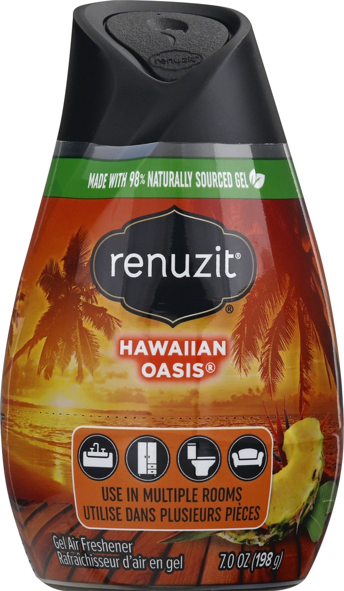 slide 2 of 10, Renuzit Hawaiian Oasis Gel Air Freshener 7 oz, 7 oz