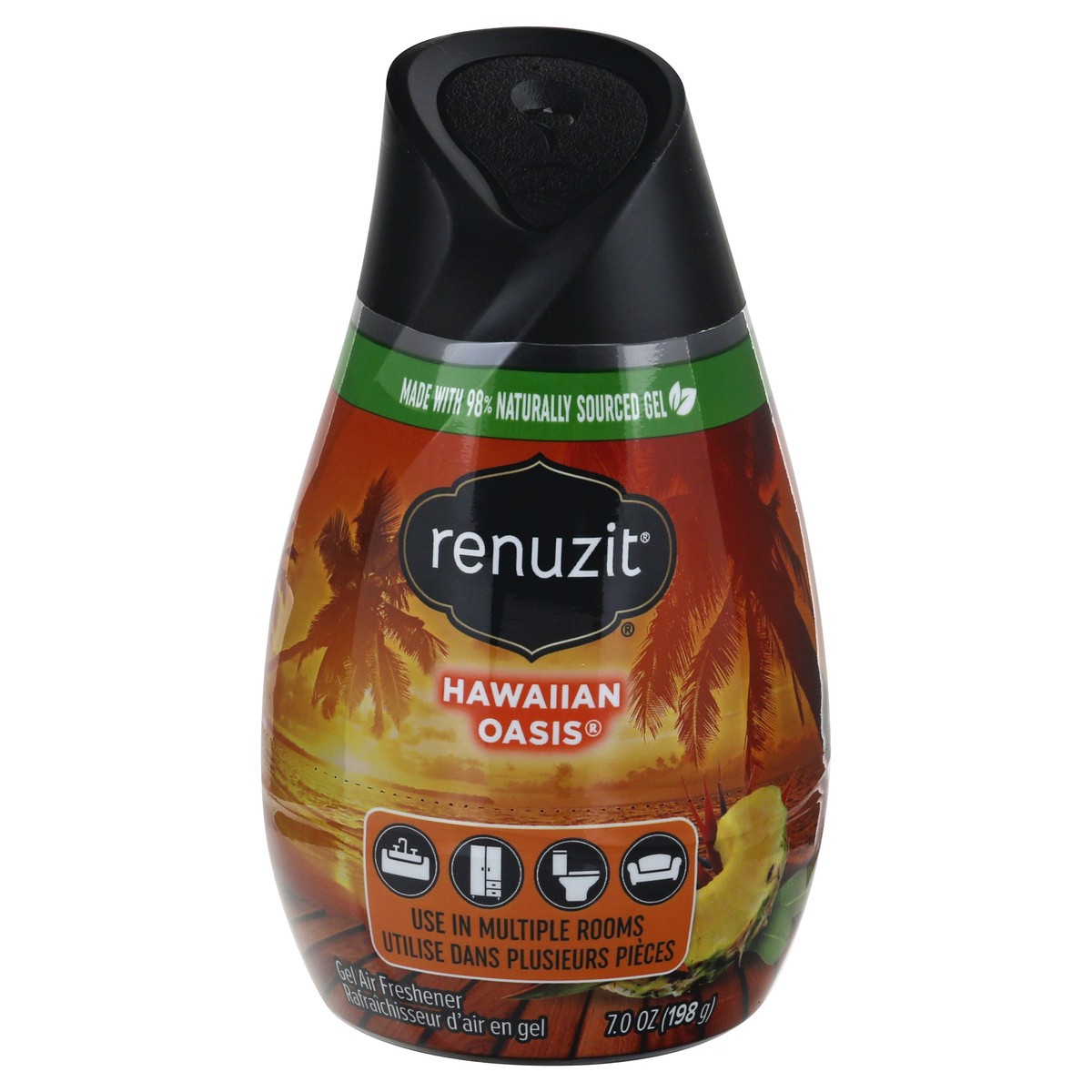 slide 1 of 10, Renuzit Hawaiian Oasis Gel Air Freshener 7 oz, 7 oz