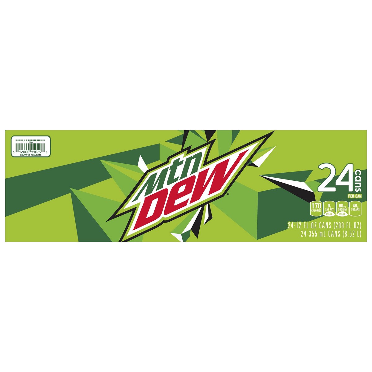 slide 7 of 7, Mountain Dew Soda, Citrus, 18 lb