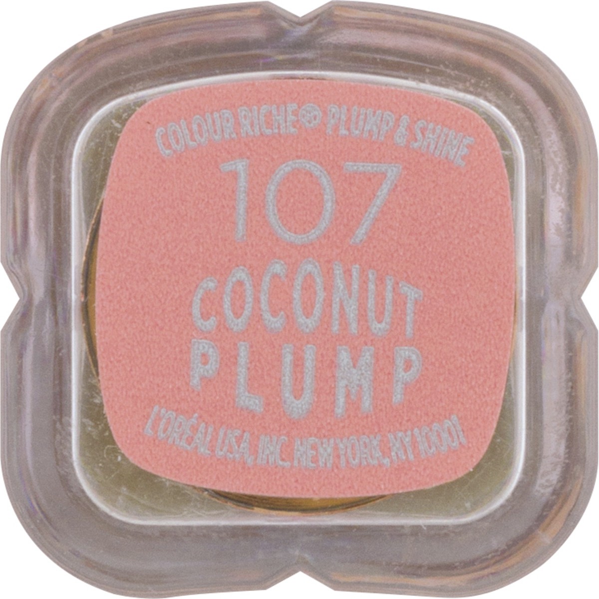 slide 7 of 10, L'Oréal Plump & Shine Coconut Plump 107 Lipstick 0.1 oz, 0.1 oz