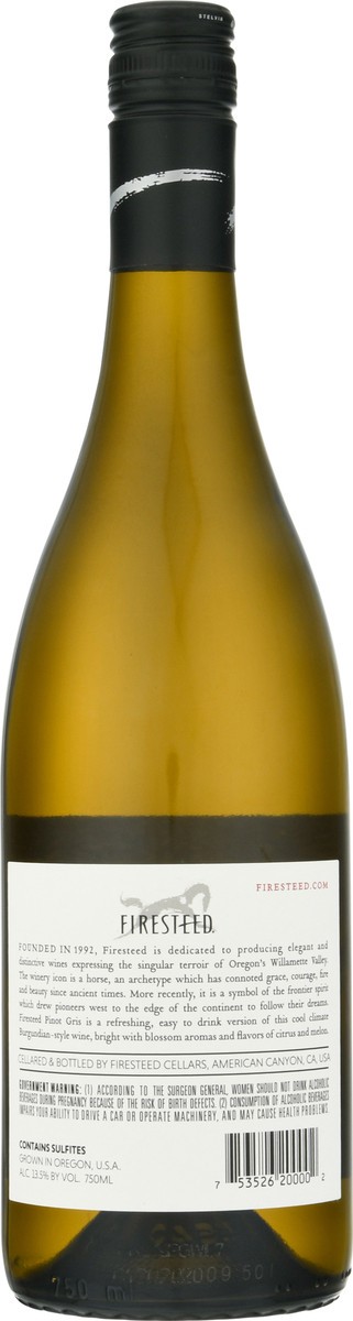 slide 6 of 10, Firesteed 2020 Pinot Gris, Willamette Valley, 750ml, 750 ml