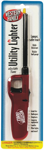 slide 1 of 1, Western Family Disposable Utility Lighter, 1 ct