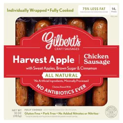 Gilbert's Harvest Apple Chicken Sausage 10 oz
