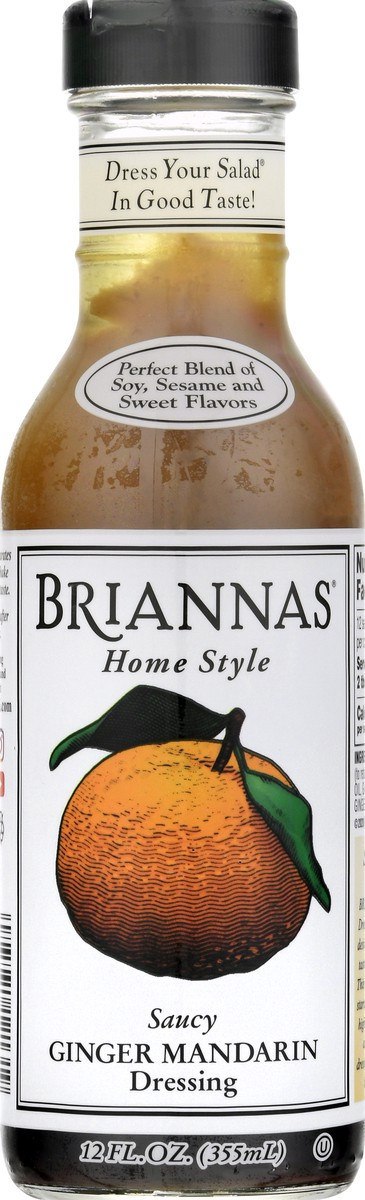 slide 1 of 1, BRIANNAS Brianna's Ginger Mandarin Salad Dressing, 12 fl oz