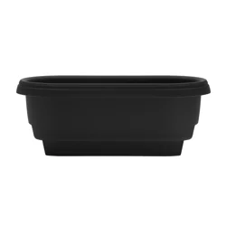 Bloem Deck Rail Planter 24" Black