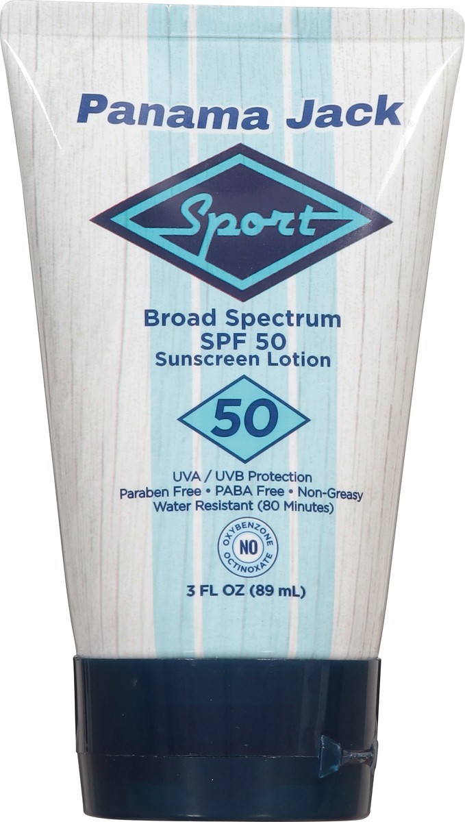 slide 12 of 13, Panama Jack Sport Broad Spectrum SPF 50 Sunscreen Lotion 3 fl oz, 3 fl oz