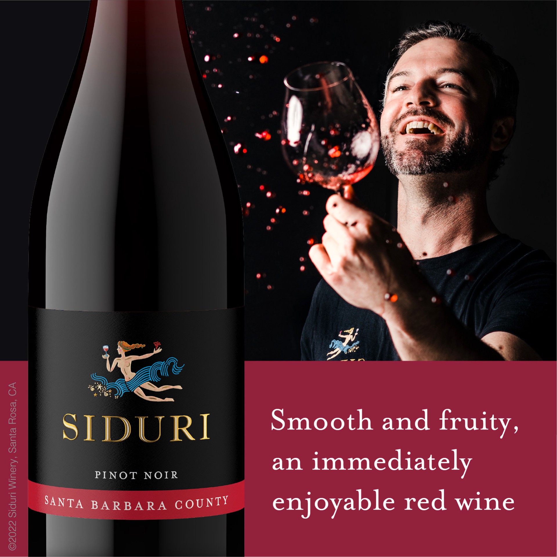 slide 5 of 5, Siduri Wines Pinot Noir, 750 ml