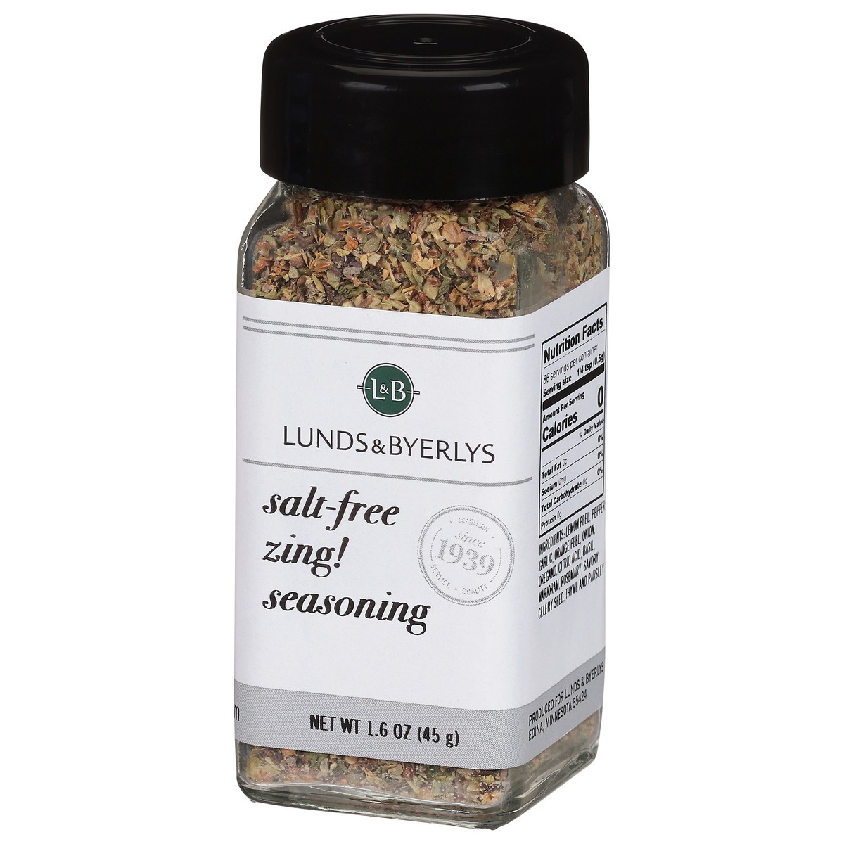 slide 7 of 11, Lunds & Byerlys Salt-Free Zing Seasoning 1.6 oz, 1.6 oz