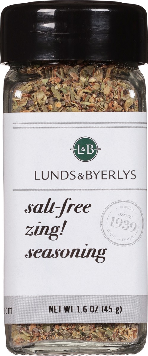 slide 4 of 11, Lunds & Byerlys Salt-Free Zing Seasoning 1.6 oz, 1.6 oz